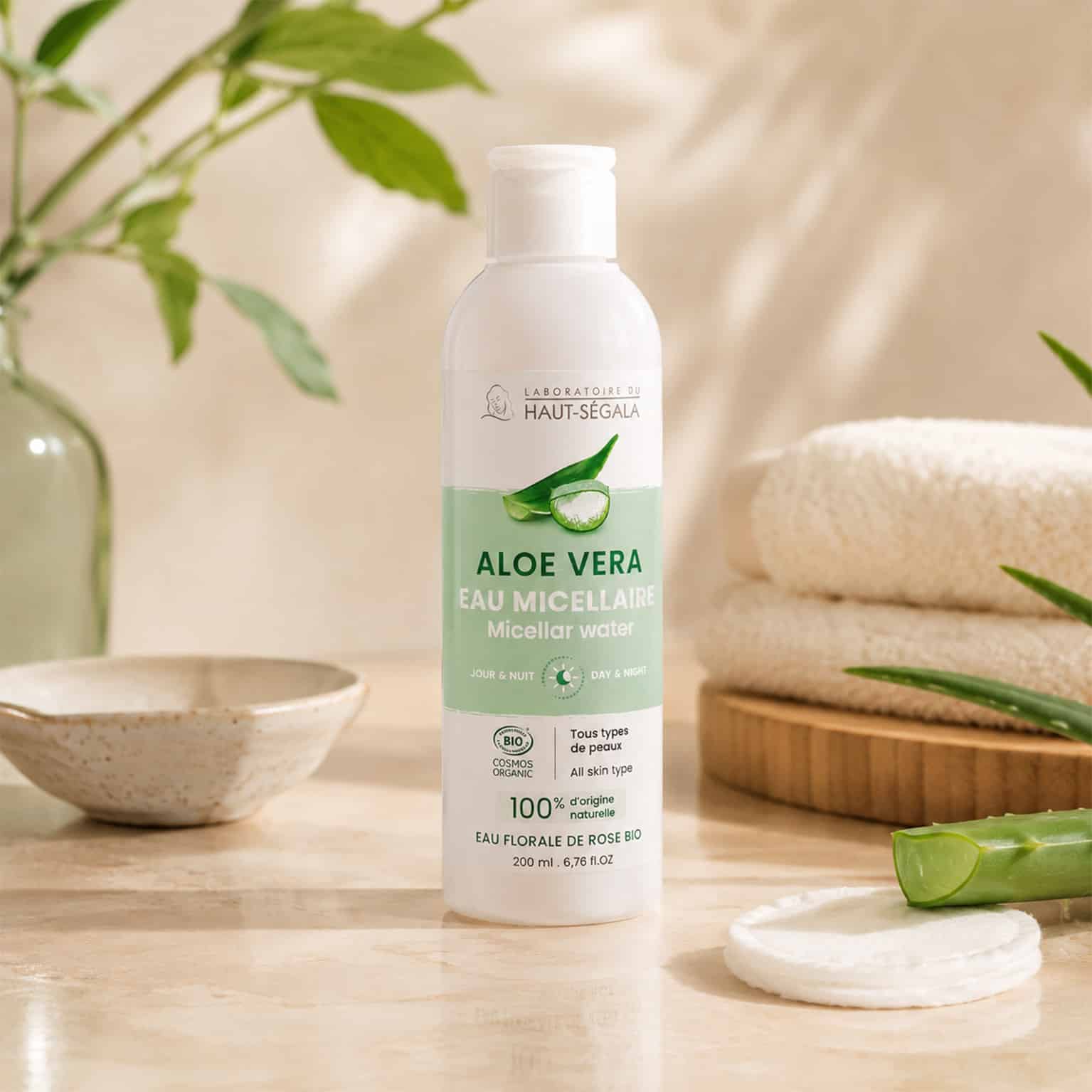 Agua micelar de Aloe vera con certificado ecológico - Imagen 2