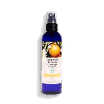 Eau florale de fleur d'oranger bio en flacon de 250 ml du Laboratoire Haut-Ségala