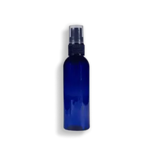 Packshot produit flacon pet bleu 100ml