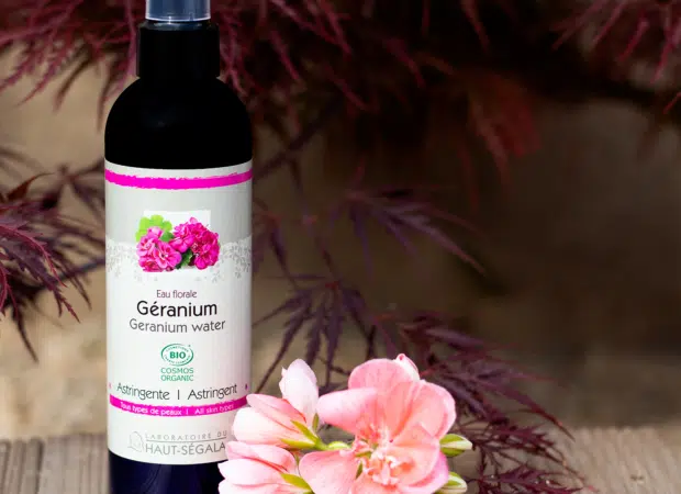 eau florale de géranium
