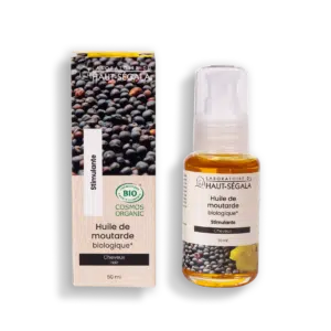Huile de moutarde certifiée BIO