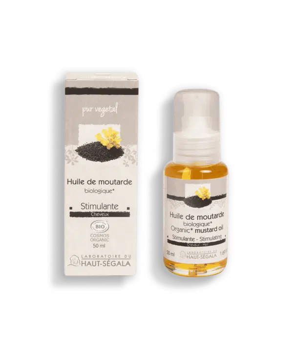 Packshot produit huile de moutarde biologique