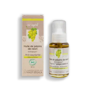 Packshot produit huile de pépins de raisin