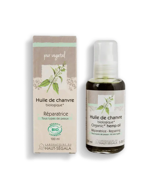 Packshot produit huile de chanvre 50ml