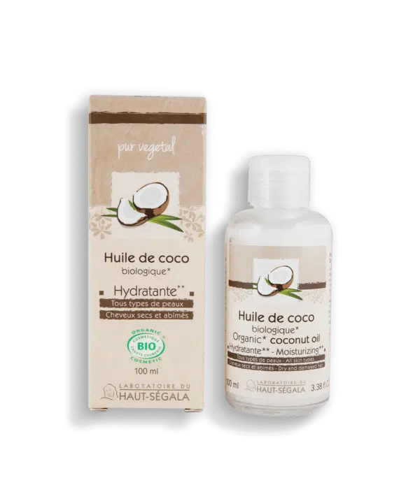 Packshot produit huile de coco 100ml