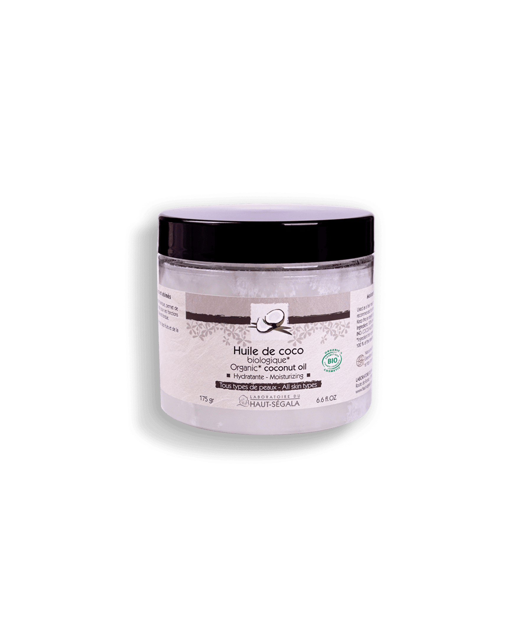 Aceite de coco ecológico certificado 175 gr