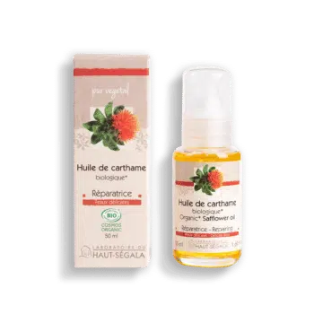 Packshot produit huile de carthame