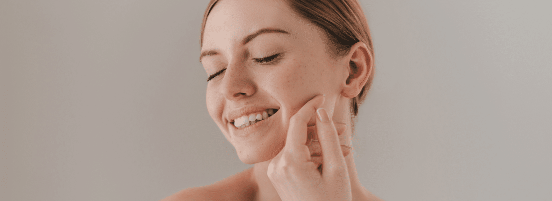 bannière visage : type de peau