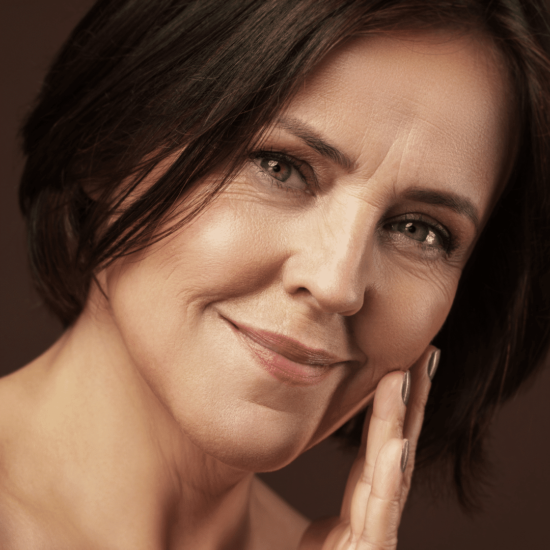 Visage d'une femme mâture