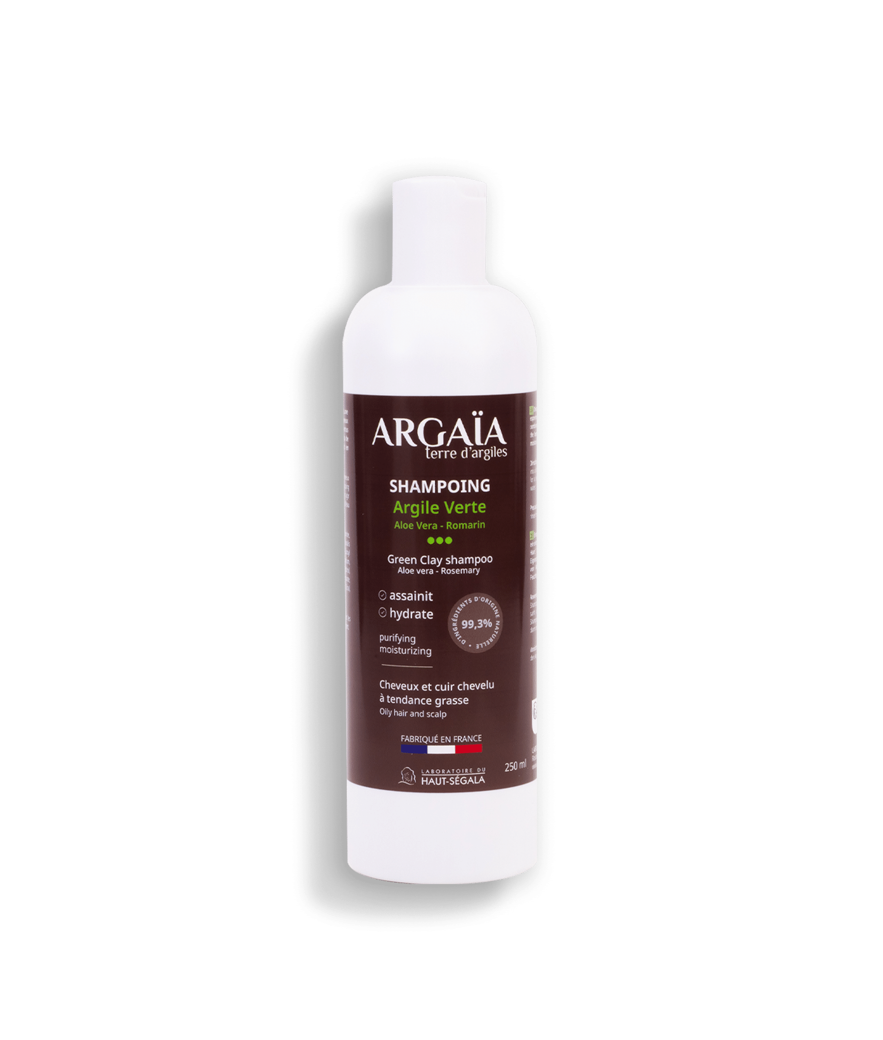 Green clay shampoo