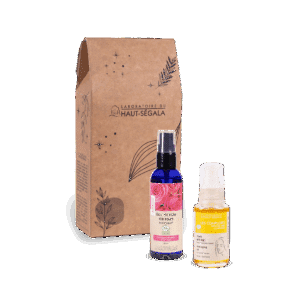 Coffret Routine Visage Anti-Âge 2025 du Laboratoire Haut-Ségala contenant des soins bio pour le visage.