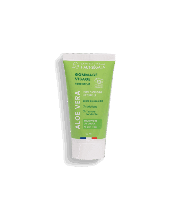 BIO-zertifiziertes Aloe Vera-Gesichtspeeling