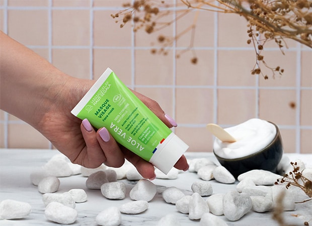 Pot de masque visage biologique Haut-Ségala. Soin hydratant et apaisant pour peaux sèches.