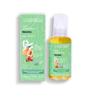 Huile de massage neutre certifiée BIO