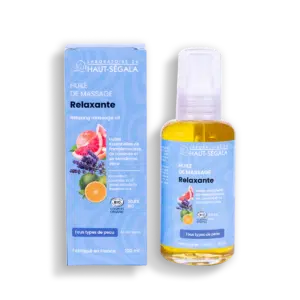Huile de massage relaxante certifiée BIO