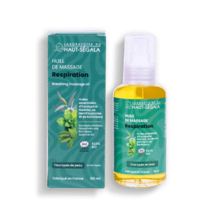 Huile de massage respiration certifiée BIO
