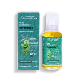 Huile de massage respiration certifiée BIO