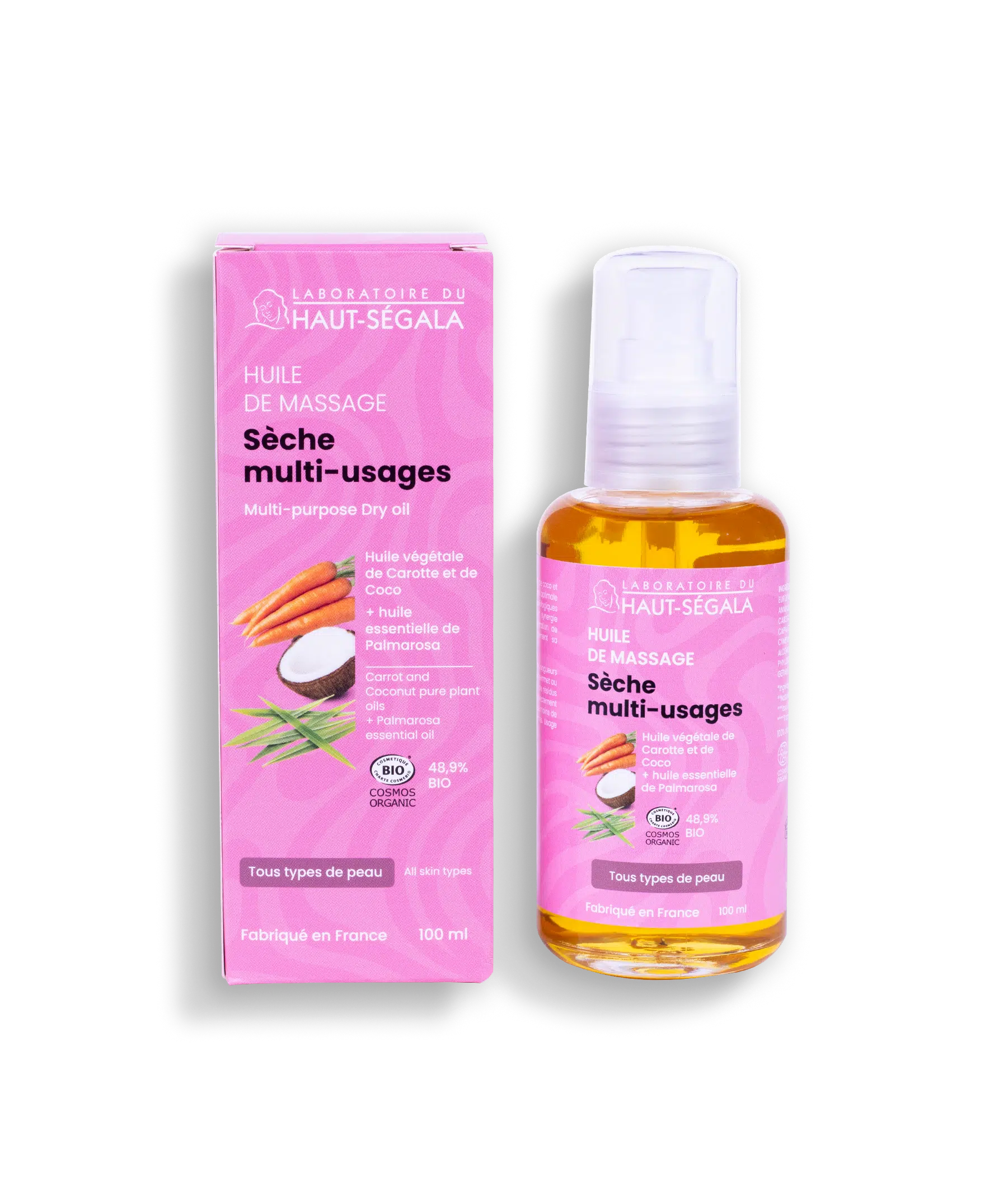 Huile sèche multi-usages certifiée BIO