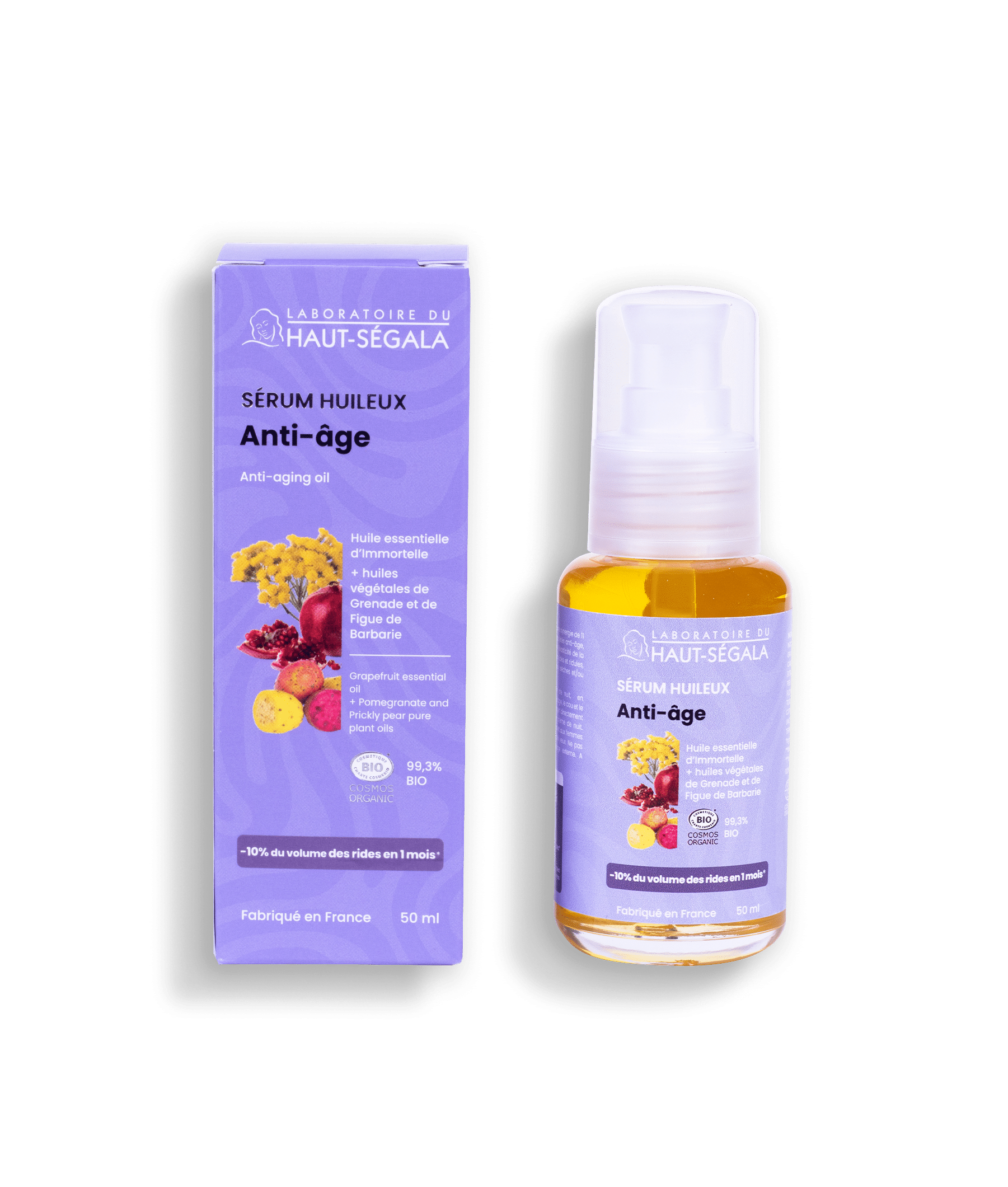 Sérum huileux anti-âge certifiée BIO