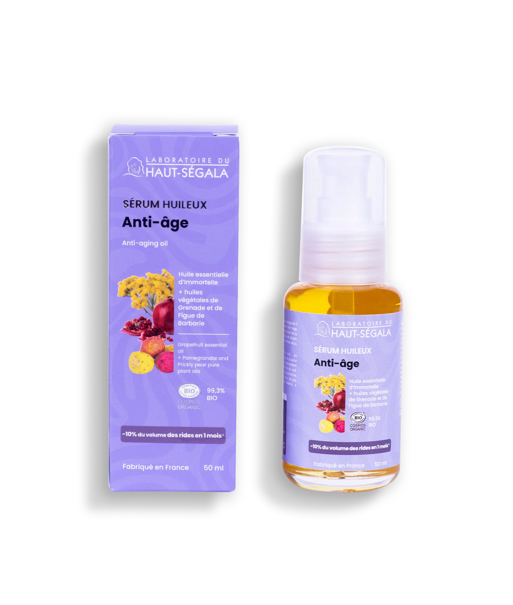 Sérum huileux anti-âge certifiée BIO